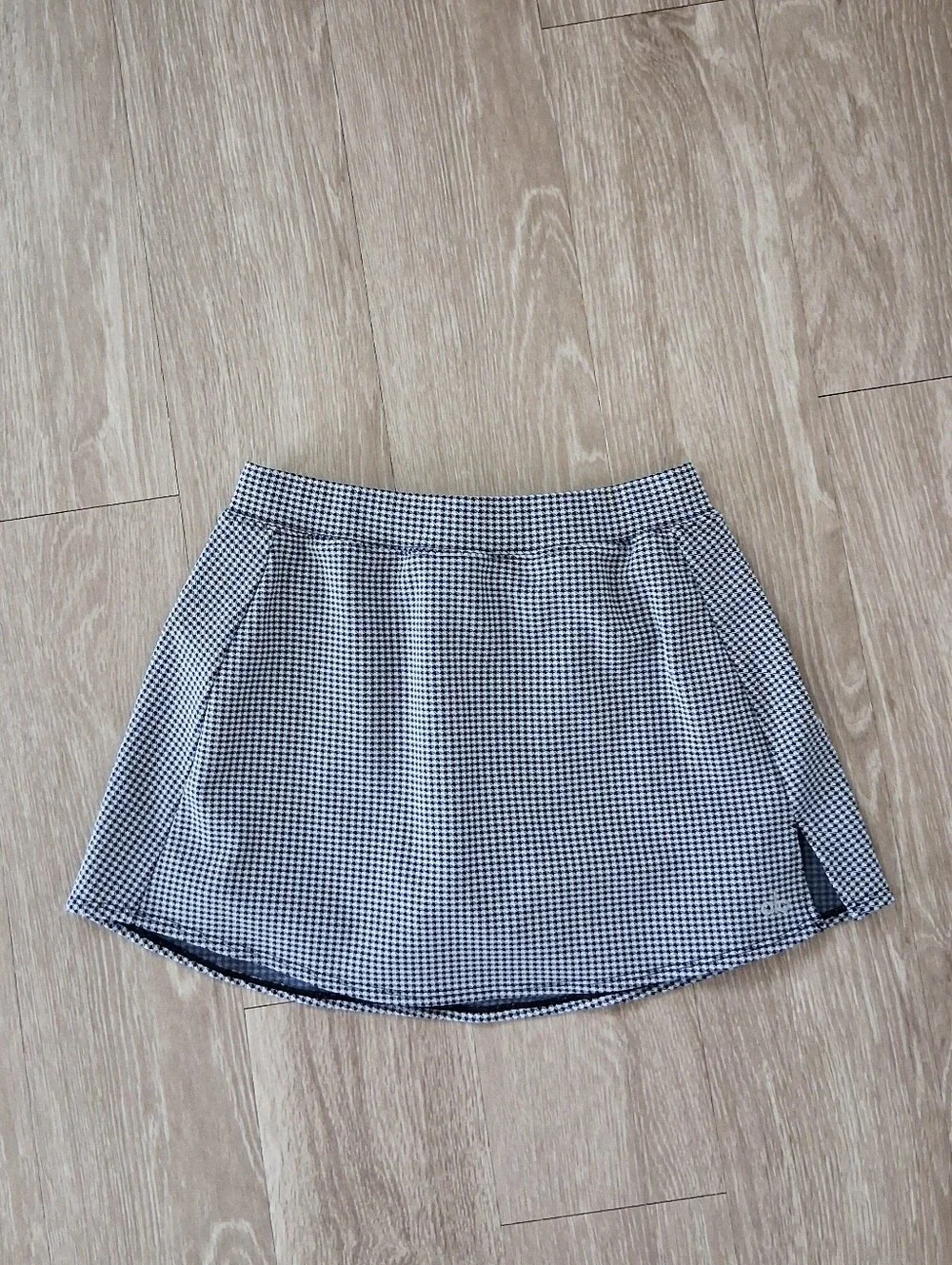 Alo Micro Houndstooth Tennis Skirt Build-in Shorts Pickleball Running